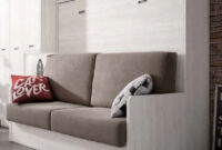 Cama Abatible Con sofa Fmdf Cama Abatible Con sofa Modelo Madrid Horizontal Para Colchones 90cm