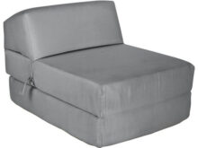 Chair Bed Xtd6 Colourmatch Single Cotton Chairbed Flint Grey sofa Beds