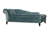 Chaise sofa Ffdn Aurelle Home Velvet Blue Meredith Chaise sofa