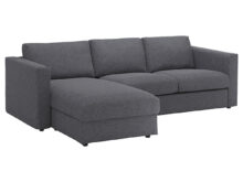 Chaise sofa Jxdu 3 Seat sofa Vimle with Chaise Longue Gunnared Medium Grey