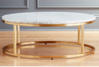 Coffee Table Ffdn Smart Round Marble Brass Coffee Table Reviews Cb2
