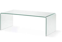 Cristal Mesa Drdp Hogar Decora Mesa De Cristal Templado Transparente 110cm