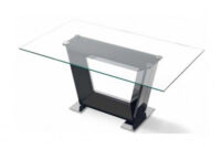Cristal Mesa Txdf Mesa De Edor Fija Genova Tapa Cristal Mesa De DiseÃ O Pie Central