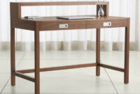 Desk E6d5 aspect Walnut Modular Desk with Hutch Reviews Crate and Barrel