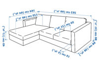 Dimensiones sofa 3 Plazas Rldj Vimle sofÃ 3 Plazas Chaiselongue orrsta Dorado Ikea