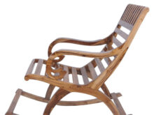 Easy Chair Nkde Teak Wood Rocking Chair In Natural Finish by Furniease Online