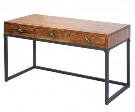 Escritorio Madera Maciza 8ydm Escritorio Estilo Industrial Hierro Madera Maciza Alma