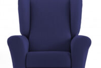 Fundas Sillon orejero Carrefour Dwdk Funda De sofa Rustico Elastica Eiffel Textile Sillon Relax Azul