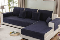 Fundasdesofa Com Thdr Navy Blue Green Waterproof sofa Cover Silica Gel Anti Slip Covers