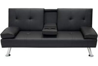 Futon sofa Cama Dddy Best Choice Products Modern Faux Leather Convertible