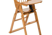 High Chair Dwdk Elenker Wood Baby High Chair with Tray 3 Gear