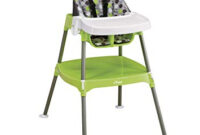 High Chair O2d5 evenflo Convertible High Chair Dottie Lime Childrens