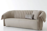 Manta sofa Drdp Nella Vetrina Rugiano Manta In Beige Suede Leather sofa
