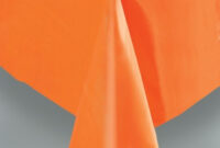 Mantel Plastico Tldn Mantel Plastico Naranja Mantel Desechable Color Naranja Manteles