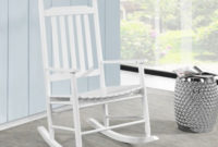 Mecedora Blanca Wddj Mecedora Estilo Retro Color Blanca En Madera Alta Caiidad Ideal Para Porche SalÃ N Dormitorio