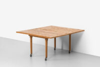 Mesa Auxiliar Extensible Thdr Mesa Auxiliar Extensible De Roble Con DiseÃ O Mosaico AÃ Os 60 En