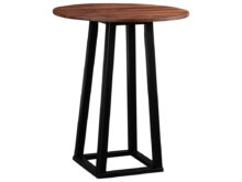 Mesa Bar S1du Tri Mesa Industrial Bar Table with solid Wood top by Moe S Home Collection at Sam Levitz Furniture