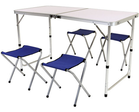 Mesa Camping Plegable Con Sillas 9ddf Juego Bentley De Mesa De Aluminio Plegable Con 4 Sillas Camping