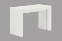 Mesa Consola Extensible 3 Metros U3dh Mesa Consola Extensible 3m De Mdf Lacado Blanco O Color Roble Alchimie