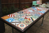 Mesa De Azulejos Para Jardin Dddy Table De Jardin Avec Carreaux De Ciment Garden Table with