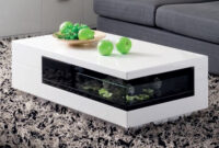 Mesa De Centro Blanca Zwd9 Mesa De Centro Blanca Con CajÃ N Expositor Negro Bega 100 Cm
