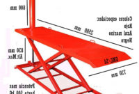 Mesa Elevadora Irdz Mesa Elevadora De Motos NeumÃ Tica Medidas 2500 X 730 X 830 Alt Modelo Fijo Color Rojo 3020