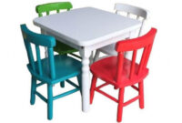 Mesa Infantil Tldn Jogo De Mesa Infantil 4 Cadeiras Coloridas Disa MÃ Veis MÃ Veis