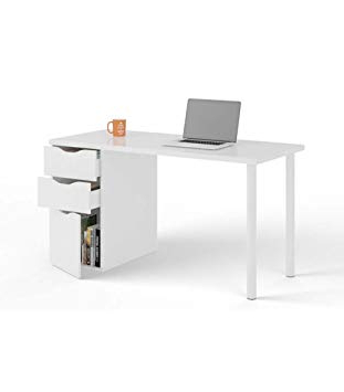 Mesa ordenador Qwdq Habitdesign Bo Mesa ordenador Reversible Color Blanco