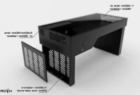 Mesa Pc Txdf Hydra Desk Ã O Case Para Montar O Pc Em formato De Mesa
