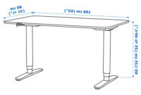 Mesa Regulable En Altura Ikea Etdg Bekant Escritorio Sentado De Pie Blanco 160 X 80 Cm Ikea