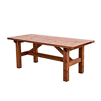 Mesa Rustica Madera H9d9 Estrucmader Mesa RÃºstica De Madera Maciza De 2m Color Cerezo