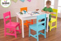 Mesa Y Silla Infantil S5d8 Pra Set Mesa Y 4 Sillas Infantil Colores Brillantes Kidkraft