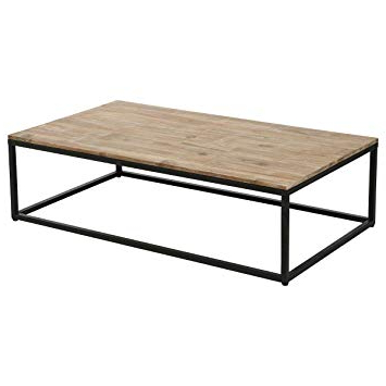 Mesas De Centro Madera Y Hierro Tldn atmosphera Mesa De Centro Para El Salà N De Madera Y Hierro Estilo
