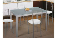 Mesas Para Cocina Etdg Mesa Fija De Cocina MetÃ Lica De Aluminio Y Cristal TraslÃºcido