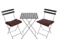 Mesas Para Terraza O2d5 Conjunto De 2 Sillas Mesa Para Terraza O JardÃ N En Metal Negro Muy