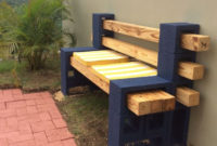 Mobiliario Jardin 9ddf Concrete Block and Wood Bench Outdoorwood Patio Y Jardin