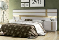 Mueble Cabecero X8d1 Mueble De Dormitorio Con Cabecero Rayas Para Pareja Con 2 Mesitas