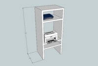 Mueble Impresora Mndw Mueble Para Impresoras 3d Warehouse