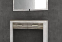 Muebles De Entrada Conforama Mndw Mueble Recibidor Con Espejo Verona Roble Antiguo Y Pino Blanco