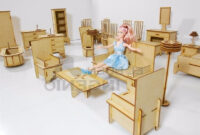 Muebles Para Casa Tldn Muebles Para Barbie Casa De MuÃ Ecas En Madera Set Economico