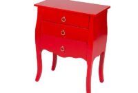 Muebles Rojo Y7du Mueble Auxiliar ClÃ Sico 3 Cajones Rojo