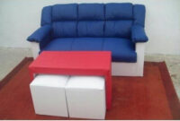Oferta sofas 3 2 O2d5 SillÃ N Oferta sofÃ 3 Cuerpos Mesa Y 2 Puf 4 400 00 En Mercado Libre