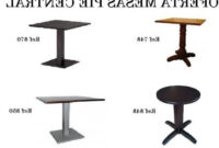 Pie Central Para Mesa T8dj Mesa Con Pie Central Y Tablero Cuadrado