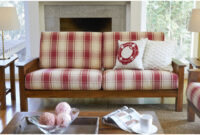 Plaids sofa 3id6 Shop the Gray Barn Mercy Red Plaid Mission Style sofa with Exposed