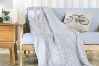Plaids sofa Ipdd Striped Knitted Blankets for Beds Cotton Grey Tassel Plaids sofa
