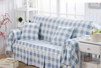 Plaids sofa X8d1 sofa Cover Blue Plaid sofa towel Full Cover sofa Cover