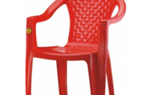 Plastic Chair Jxdu National Red Plastic Chair with Arms Thickness 1 50 Mm Rs 630