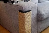 Proteger sofa De Gato Gdd0 Couch Corner Cat Scratching Post 24 Inches Tall Black Stained Pine