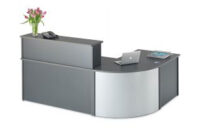 Reception Desk Gdd0 Curved Graphite Grey Reception Desk Bundle