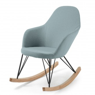 Silla Balancin 8ydm Silla Balancà N Taranto En Tejido Azul Y Pies De Acero Negro